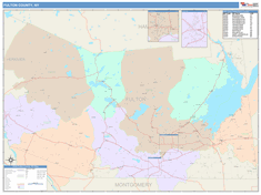 Fulton County, NY Wall Map