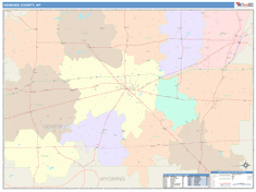 Genesee County, NY Wall Map