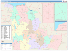 Madison County, NY Wall Map