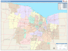 Monroe County, NY Wall Map