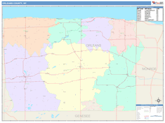 Orleans County, NY Wall Map