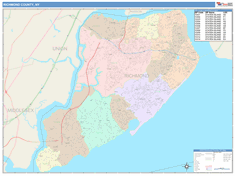 Richmond County, NY Wall Map