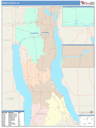 Seneca County, NY Wall Map