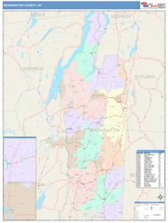 Washington County, NY Wall Map