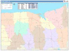 Wayne County, NY Wall Map