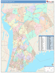 Westchester County, NY Wall Map