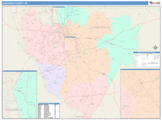 Cabarrus County, NC Wall Map