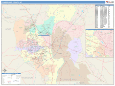 Cumberland County, NC Wall Map