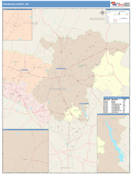 Franklin County, NC Wall Map