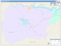 Graham County, NC Wall Map