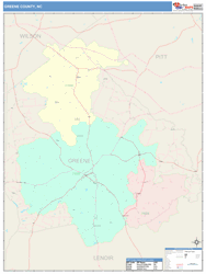 Greene County, NC Wall Map