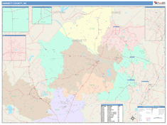Harnett County, NC Wall Map