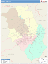 Haywood County, NC Wall Map