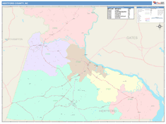 Hertford County, NC Wall Map