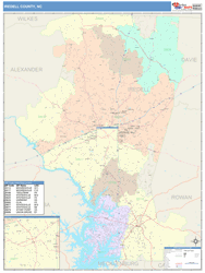 Iredell County, NC Wall Map