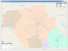 Macon County, NC Wall Map