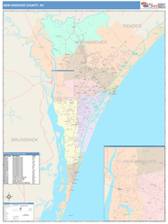 New Hanover County, NC Wall Map