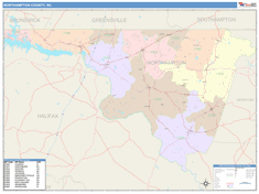 Northampton County, NC Wall Map