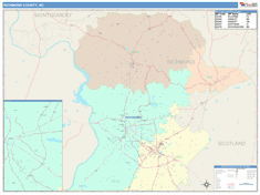 Richmond County, NC Wall Map