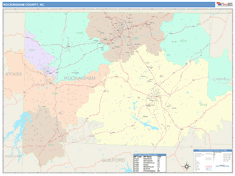 Rockingham County, NC Wall Map
