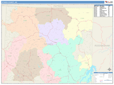 Stokes County, NC Wall Map