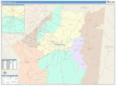 Union County, NC Wall Map