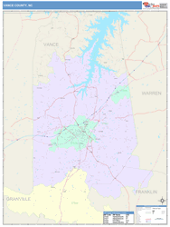 Vance County, NC Wall Map