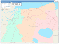 Washington County, NC Wall Map