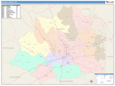 Wilkes County, NC Wall Map