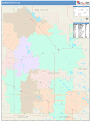 McHenry County, ND Wall Map