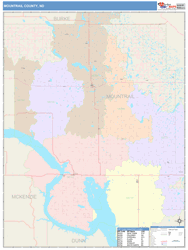 Mountrail County, ND Wall Map