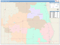 Pembina County, ND Wall Map