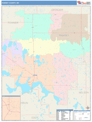 Ramsey County, ND Wall Map