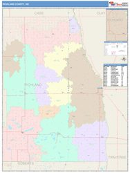 Richland County, ND Wall Map