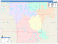 Rolette County, ND Wall Map