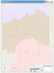 Steele County, ND Wall Map