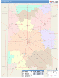 Darke County, OH Wall Map