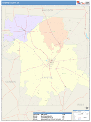 Fayette County, OH Wall Map