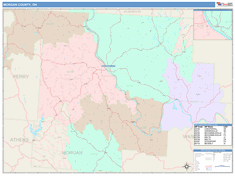 Morgan County, OH Wall Map