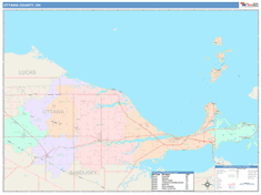 Ottawa County, OH Wall Map