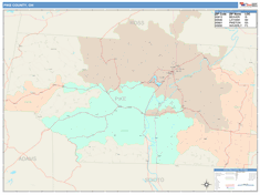 Pike County, OH Wall Map