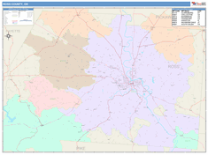 Ross County, OH Wall Map