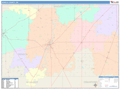 Seneca County, OH Wall Map