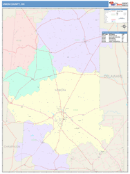 Union County, OH Wall Map