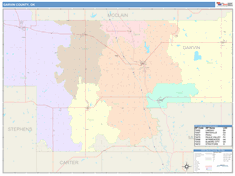 Garvin County, OK Wall Map