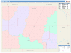 Grant County, OK Wall Map