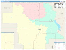 Greer County, OK Wall Map