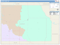 Harper County, OK Wall Map