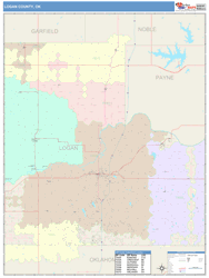 Logan County, OK Wall Map