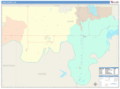 Love County, OK Wall Map